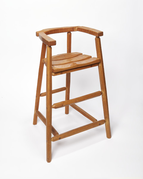 Child's High Chair, Richard La Trobe-Bateman, 1981. © Richard La Trobe-Bateman. Crafts Council Collection: W42. Photo: Jon Stokes. 