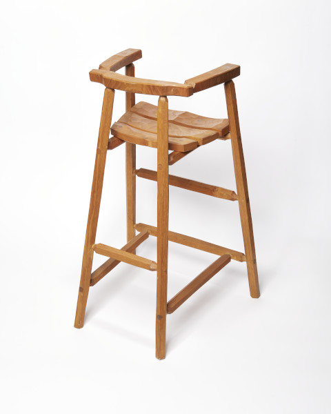 Child's High Chair, Richard La Trobe-Bateman, 1981. © Richard La Trobe-Bateman. Crafts Council Collection: W42. Photo: Jon Stokes. 