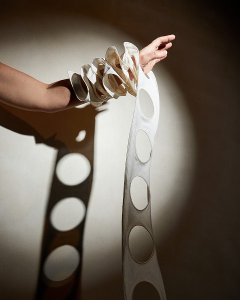 ARM PIECE, CAROLINE BROADHEAD, 1984. © CAROLINE BROADHEAD, Crafts Council Collection: J235. Photo: LINDA SHAKESBY.