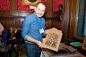 Anthony Burrill at the Eduation Manifesto launch at the House of Commons. Photo: Sophie Mutevelian. 