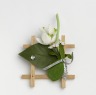 White Wooden Brooch, Ziza, 1978, Crafts Council Collection: J108. Photo: Todd-White Art Photography.