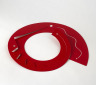 Red Spiral Neckpiece, Cathy Harris, 1986, Crafts Council Collection: J185. Photo: Todd-White Art Photography.