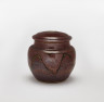 Sugar Jar, Winchcombe Pottery & Ray Finch, 1972, Crafts Council Collection: P50.1, P50.2. Photo: Stokes Photo Ltd. 