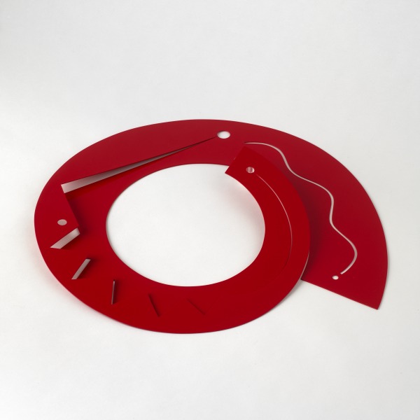 Red Spiral Neckpiece, Cathy Harris, 1986, Crafts Council Collection: J185. Photo: Todd-White Art Photography.