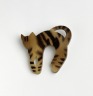 Tabby Cat Brooch, Cicada, 1973-76, Crafts Council Collection: J37. Photo: Todd-White Art Photography.