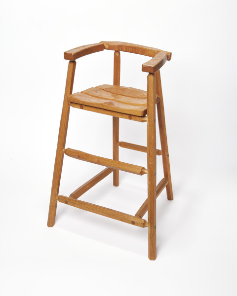 Child's High Chair, Richard La Trobe-Bateman, 1981. © Richard La Trobe-Bateman. Crafts Council Collection: W42. Photo: Jon Stokes. 