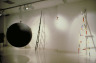 Black Ladder With Balloon, Pierre Degen, 1983, Crafts Council Collection: J160. 