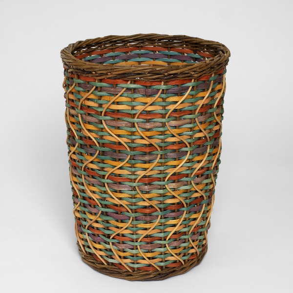 Floor standing waste basket, Lois Walpole, 1992-93, Crafts Council Collection: W132. Photo: Todd-White Art Photography.
